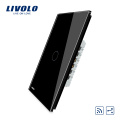 Livolo Wall Touch Light Commutateur de télécommande sans fil 110 ~ 250V Régulateur de lumière à 2 voies avec indicateur DEL VL-C501SR-12